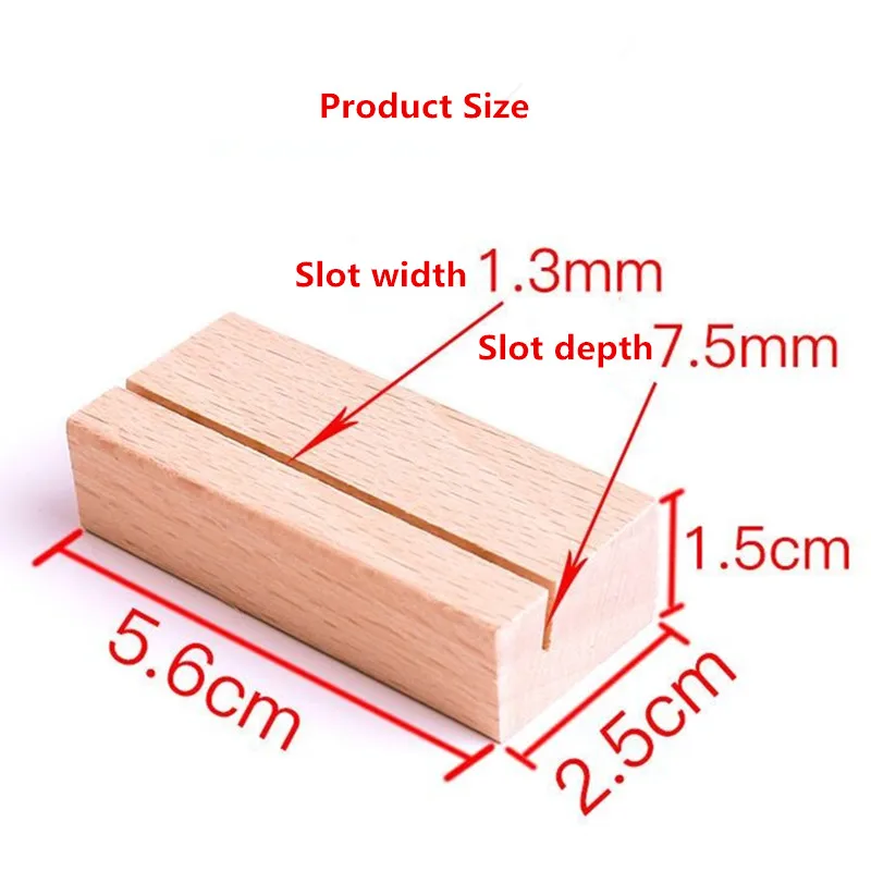Деревянный держатель для карт настольная подставка номера визитки меню фото |