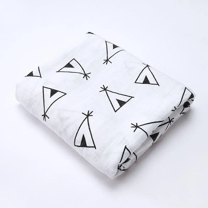 Muslin Baby Blankets Bedding Infant Swaddle Towel For Newborn Swaddle Blanket Photography Props Outfits Soft Sleep Stroller Wrap