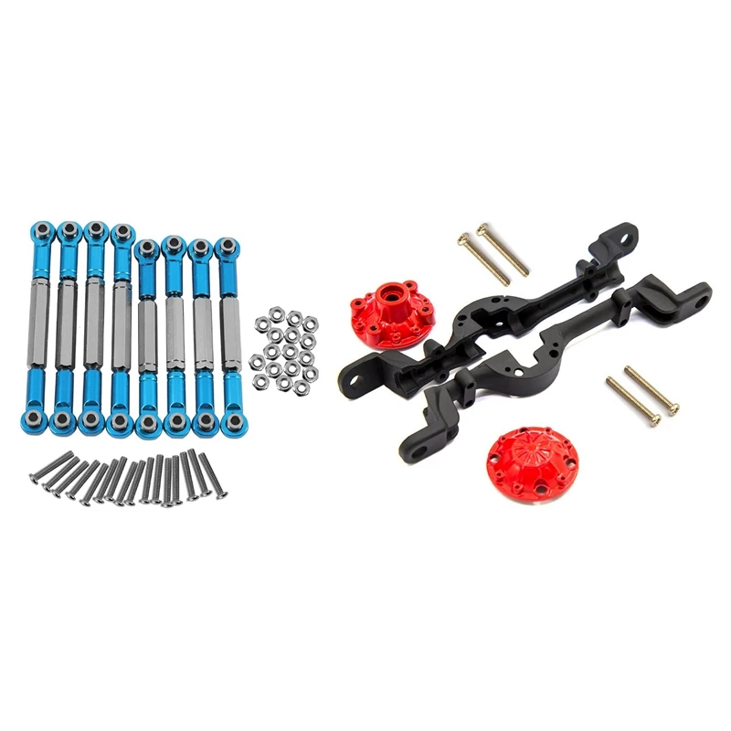 

for Metal Tie Rod for WPL 1:16 Henglong Blue & Metal Front Rear Bridge Axle Case Cover for WPL B14 B24 B16 B36 C14 C24