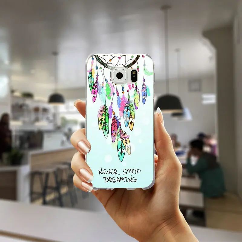 Picture 8 Мягкий тонкий чехол для телефона samsung Galaxy S3 S4 S5 Mini S6 S7 Edge S8 S9 S10 Plus Lite Note 4 5 8 9 Dream Catcher милые совы - Цвет: Picture 8