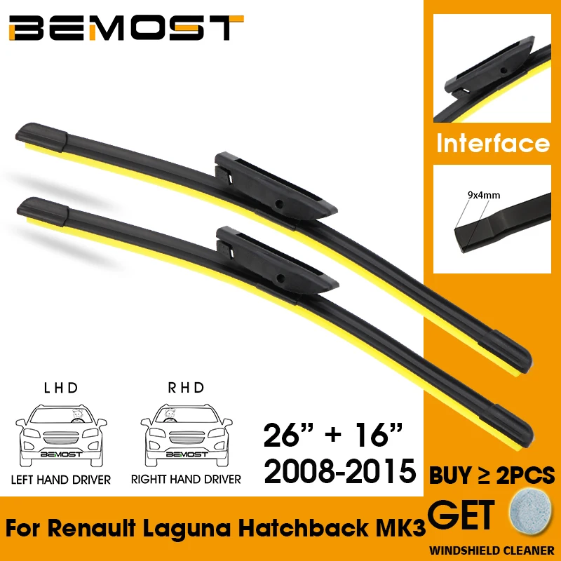 

Автомобильное лезвие лобовое стекло резиновая силиконовая заправка стеклоочистителя для Renault Laguna Hatchback MK3 2008-2015 26 "+ 16" автомобильные аксессу...