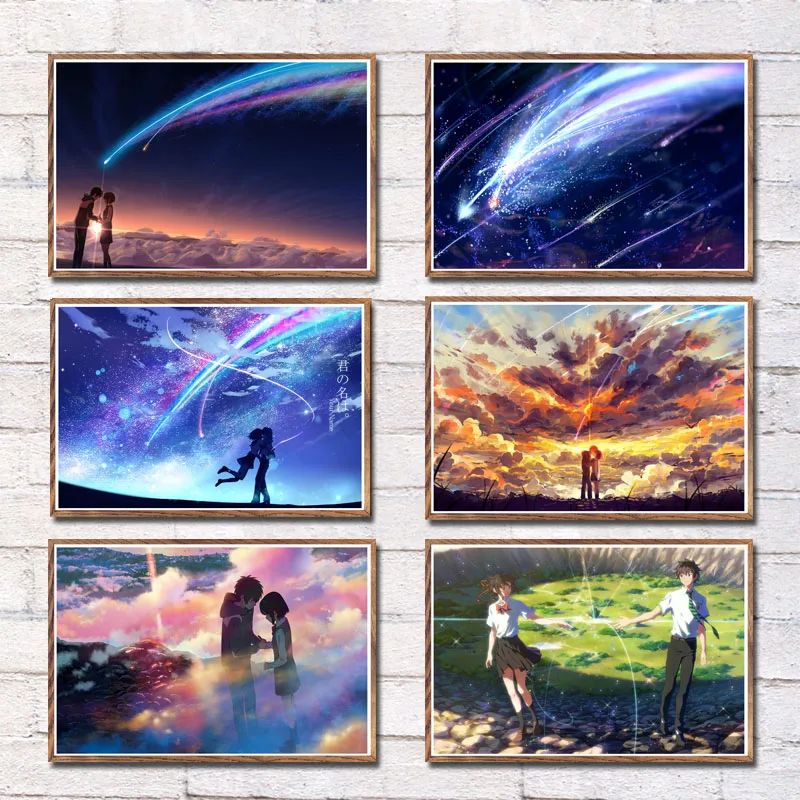 

Wall Artwork Painting Canvas Prints Your Name Movie Anime Modern Pictures Home Decoration Modular Nordic Poster For Living Room