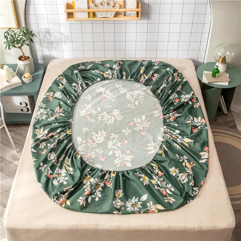 Постельное белье 1 шт. хлопковый наматрасник на резинке односпальный двуспальный