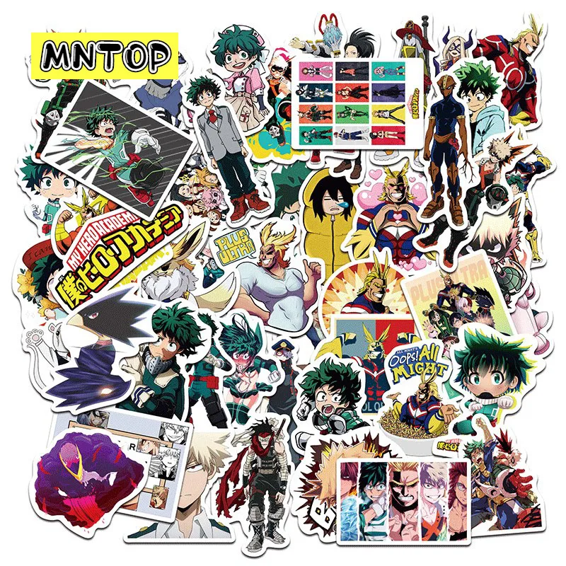 10/30/50pcs/lot Classic Anime My Hero Academia Graffiti Stickers For Laptop Luggage Motorcycle Phone Skateboard Children