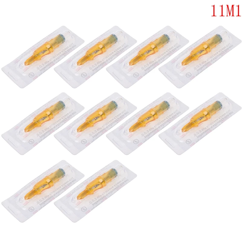 10 шт. стерильные одноразовые для татуировок картриджи игольчатые инструменты