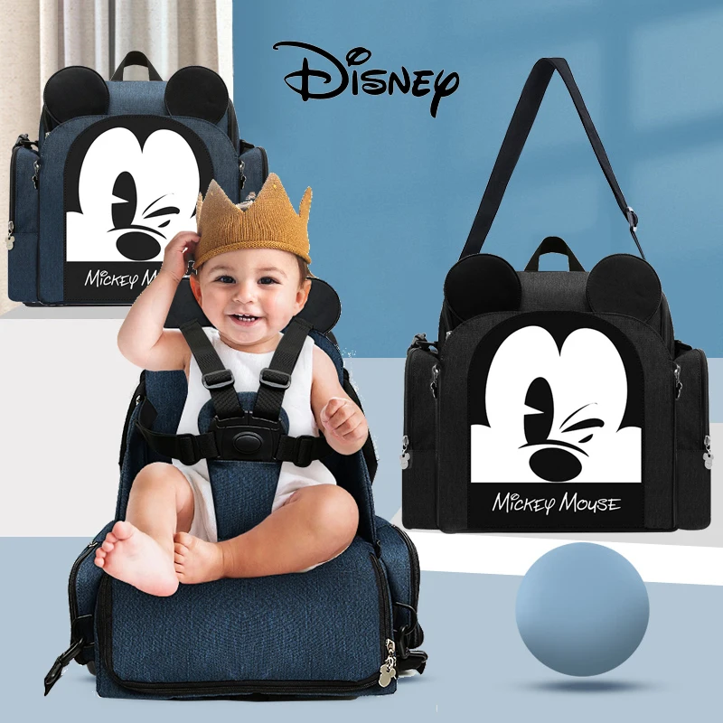 

Disney Diaper Backpack Baby Bag for Mom Mickey Wet Bag Fashion Mummy Maternity Diaper Organizer Dinner Chair Bag Nappy Travel