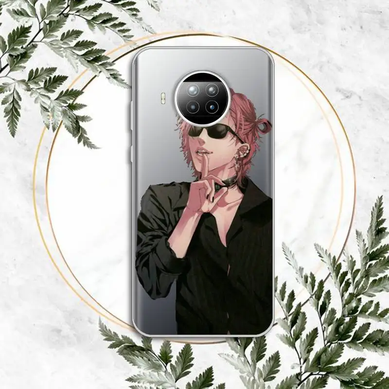 

Anime Yarichin bitch Club Phone Case Transparent for Xiaomi Redmi note 10 t 8 9 pro lite 11