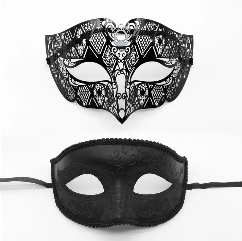 Металлическая Бриллиантовая монокулярная железная маска Венеция костюм на
