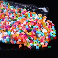 lot of 7 bags 5mm fuse hama beads 3d puzzle toys kids mixcolor random education kids diy toys christmas gifts 1000pcs one bag