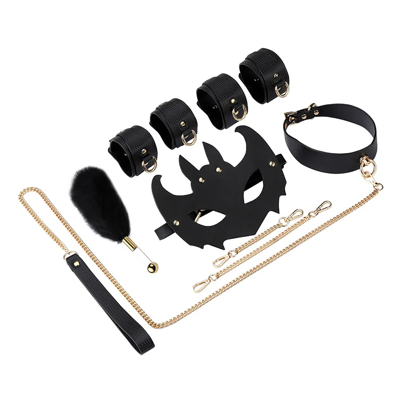 Tool Kits Bondage Leather Handcuffs Ankle Bind Adult Restraint Set Shackles Sex Toys For Couple 18+