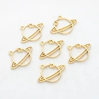 10pcslot zinc alloy hollow planet stars enamel charms for diy jewelry making finding accessories