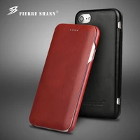 100 genuine leanther flip cover case for iphone 6s 7 8 plus se 2020 x xr xs 11 pro max 12 13 built in magnet real leather case
