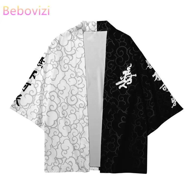 Harajuku Haori Top Shirts Yukata Plus Size Chinese Style Fashion Japanese Kimono Streetwear Cardigan Women Men Samurai | Тематическая