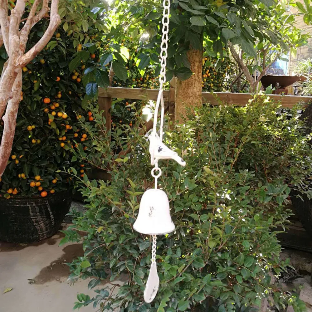 

Bird Bell Iron Vintage Windchimes Garden Yard Aterial Theme Outdoor 4 Colors Hanging 62CM Decoration Cast