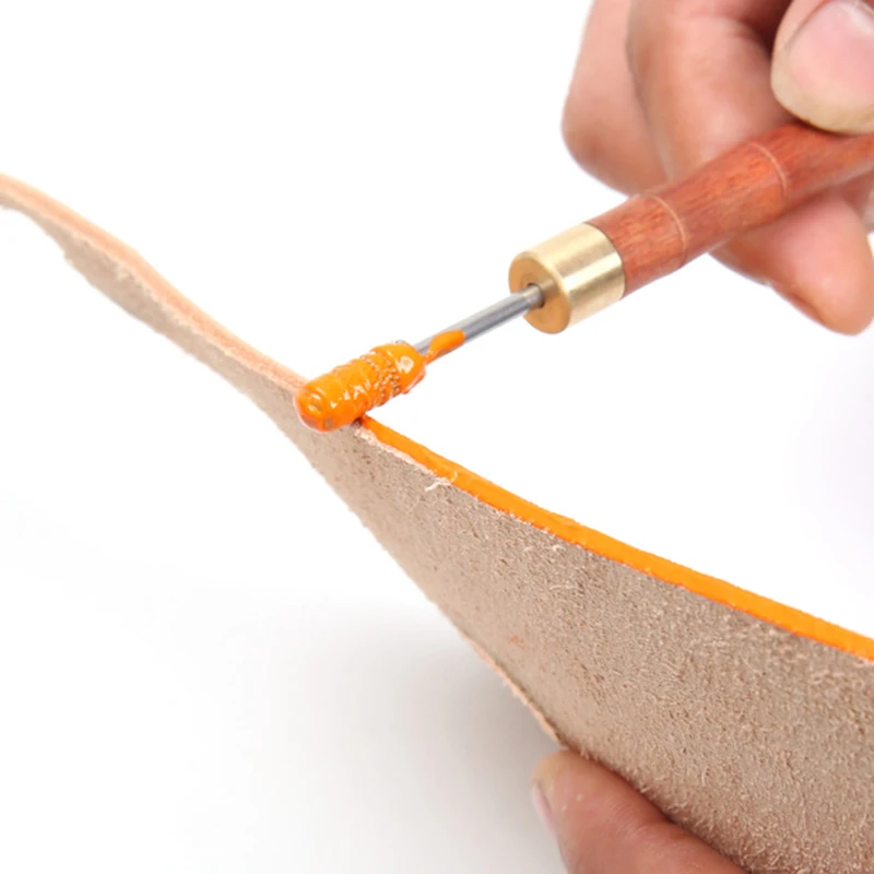 

Oil Painting Pen DIY Leathercraft Speedy Edge Brass Head Leather Edge Pen Applicator Edge Paint Roller Pen Top Edge Dye Tools