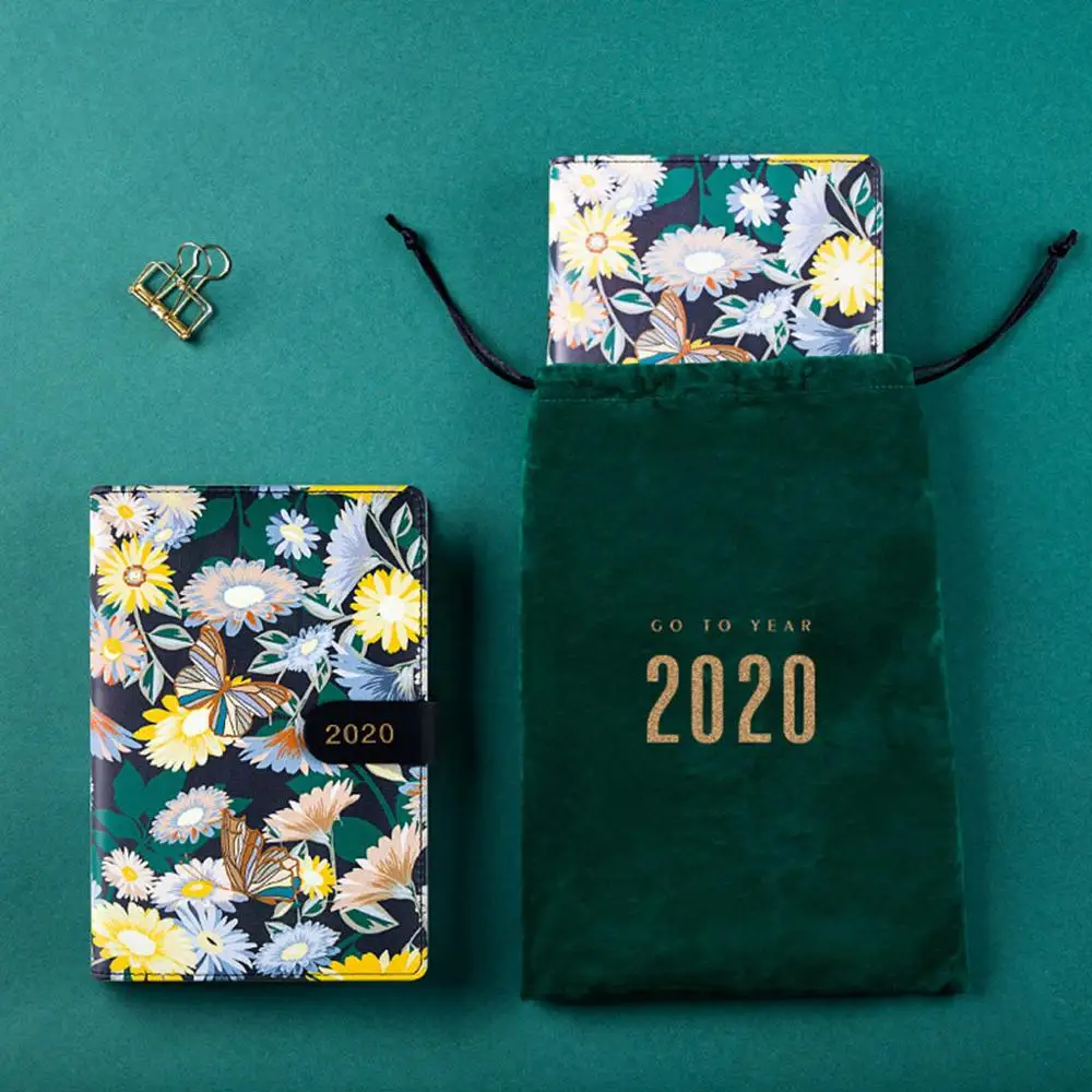 Agenda 2020 планировщик Orgainzer B6 дневник блокнот в сетку Kawaii Корейская ежемесячная