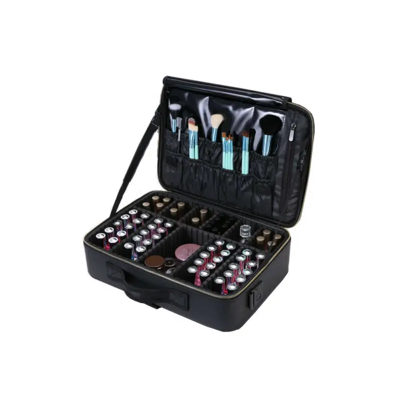 Профессиональная большая косметичка 1 шт. чехол на молнии органайзер с ручкой для