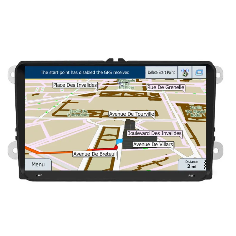 NAVITOPIA 9 дюймов 4 Гб ОЗУ 64 ПЗУ четырехъядерный Android 0 Автомобильный GPS навигатор для VW