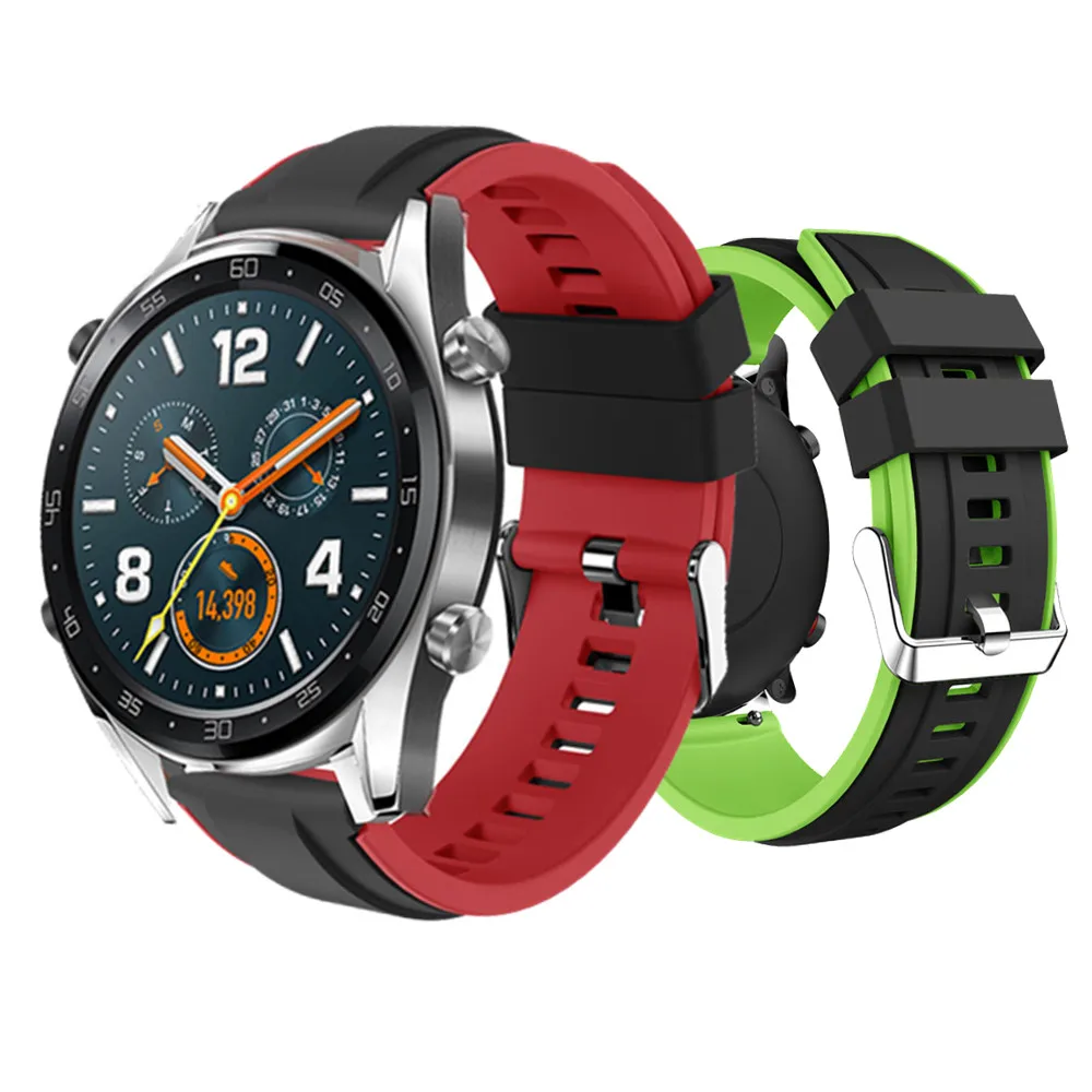 Ремешок силиконовый для Huawei Watch GT браслет наручных часов GT/Magic For Xiaomi Amazfit Stratos 2/Pace 1