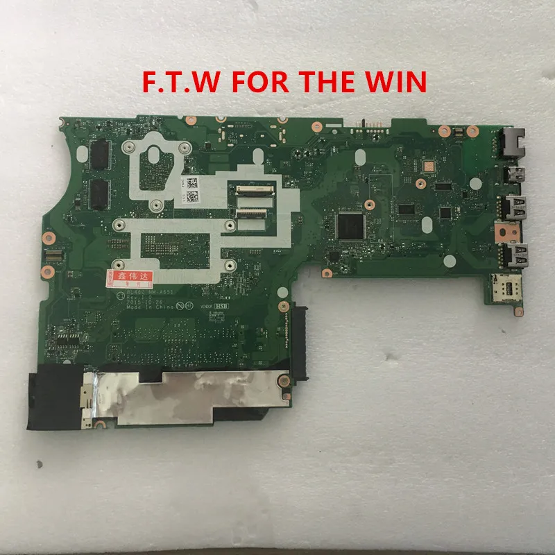 Billig FRU 01AW259 L460 Motherboard Für Lenovo ThinkPad Notebook Motherboard CPU I5 6200 DDR3 NM-A651 100% Test Arbeit