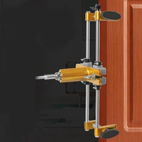 wood door slotter set keyhole opener for woodworking open lock hole device tungsten steel cutter head for door thicknes 3 5 10cm