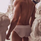 Мужские трусы брифы из модала ADANNU, черные дышащие брифы, нижнее белье для мужчин, 2019