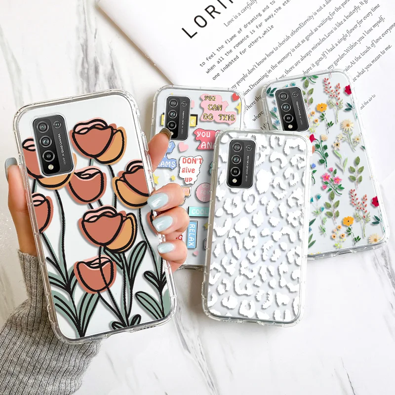 

Case For Huawei P Smart 2021 Case On Huawei P40 Lite E P30Lite Nova 4E Shockproof Transparent Airbag Funda Soft Silicone Cover