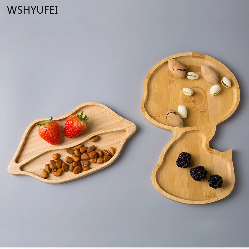 Деревянная тарелка с милыми животными медведем тигр обезьяна змея Детская