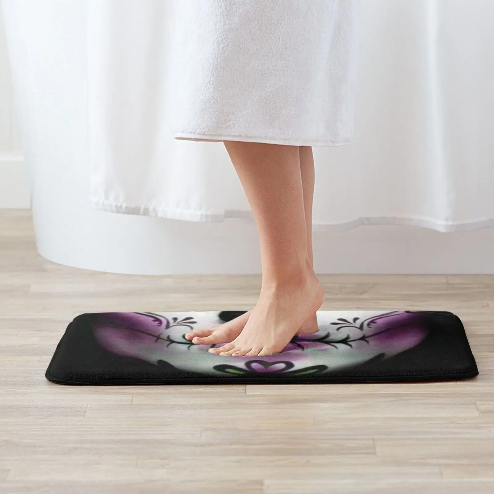 Маска череп! Коврик коврик Противоскользящий для входной двери в спальню маска