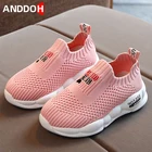 Детские Нескользящие кроссовки, дышащие сетчатые, для бега, повседневная спортивная обувь для начинающих ходить мальчиков и девочек, размеры 21-30