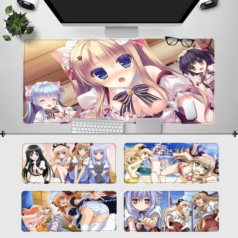 

Vintage Mayoi Neko OVERRUN Gaming Mouse Pad Laptop PC Computer Mause Pad Desk Mat For Mouse Big Gaming Mouse Mat for cs go/LOL