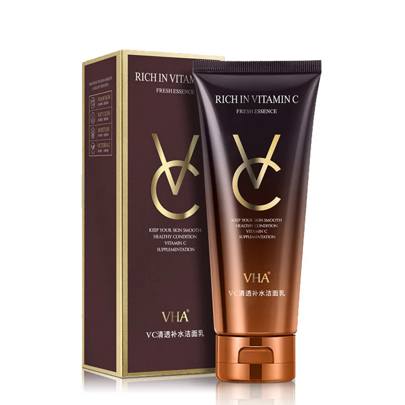 

Vitamin C Facial Cleanser Whitening Moisturizing Brightening Face Wash Skin Care Deep Cleansing Pores Decompose Melanin Care