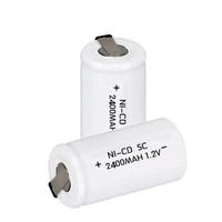 sc 1 2v battery 26101520pcs 2400mah sub c ni cd rechargeable batteries with tab power tool nicd subc battery for screwdriver