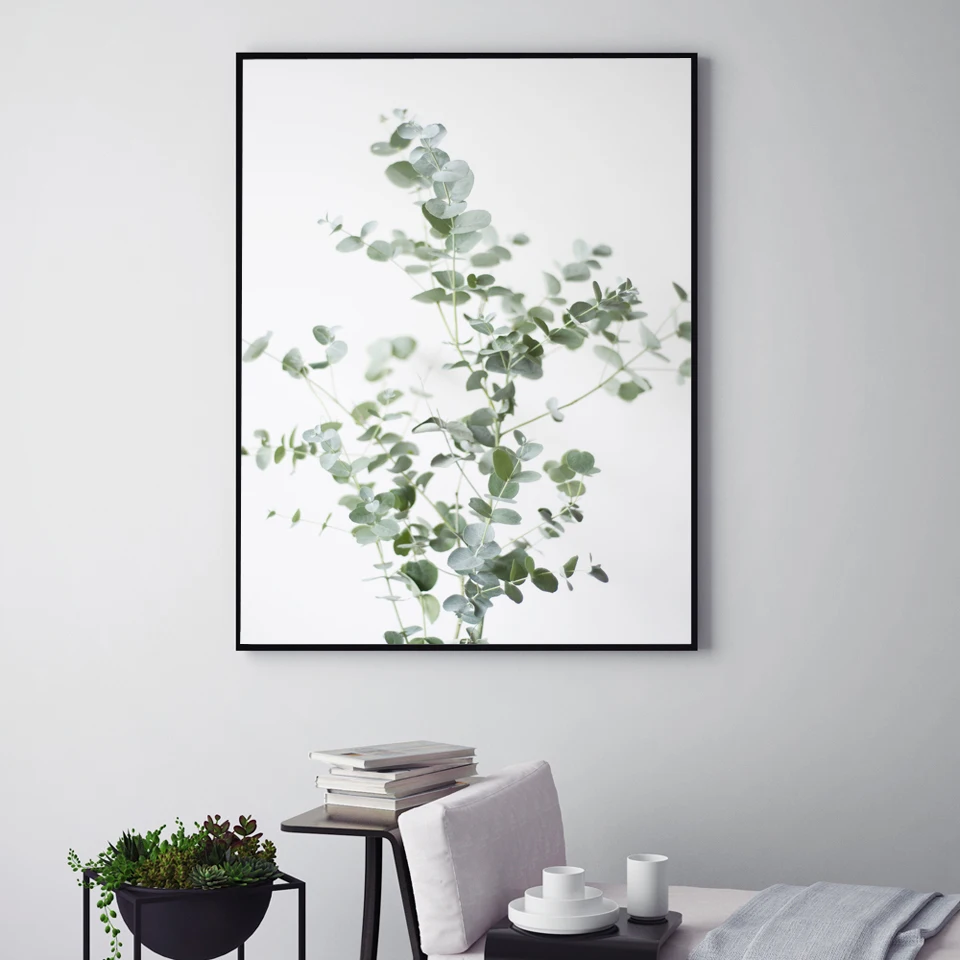 Nordic эвкалипта зеленый плакаты с листьями и принты Цитата свежий настенные