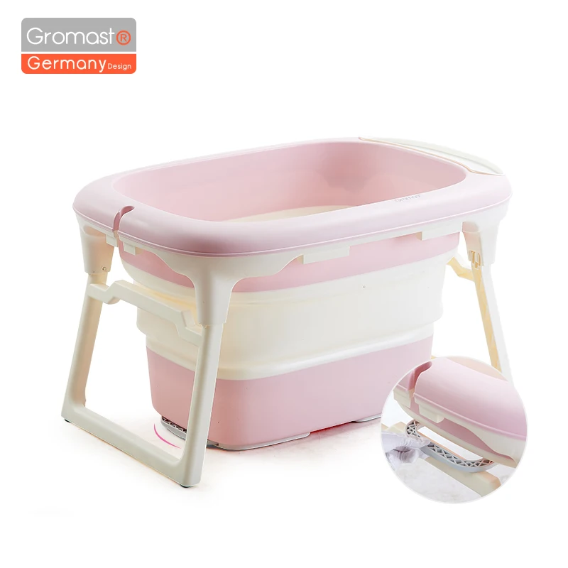 Портативная Складная Ванна для новорожденных большой размер противоскользящая