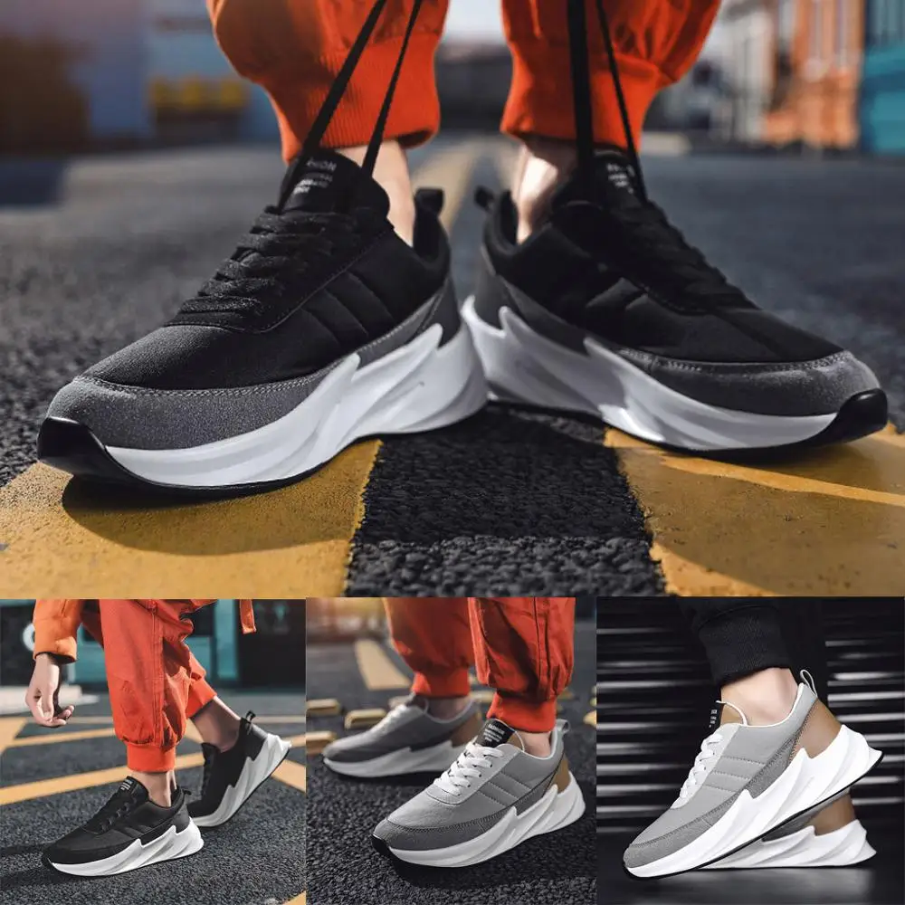 Мужские уличные кроссовки с круглым носком в стиле ретро Повседневные Дышащие