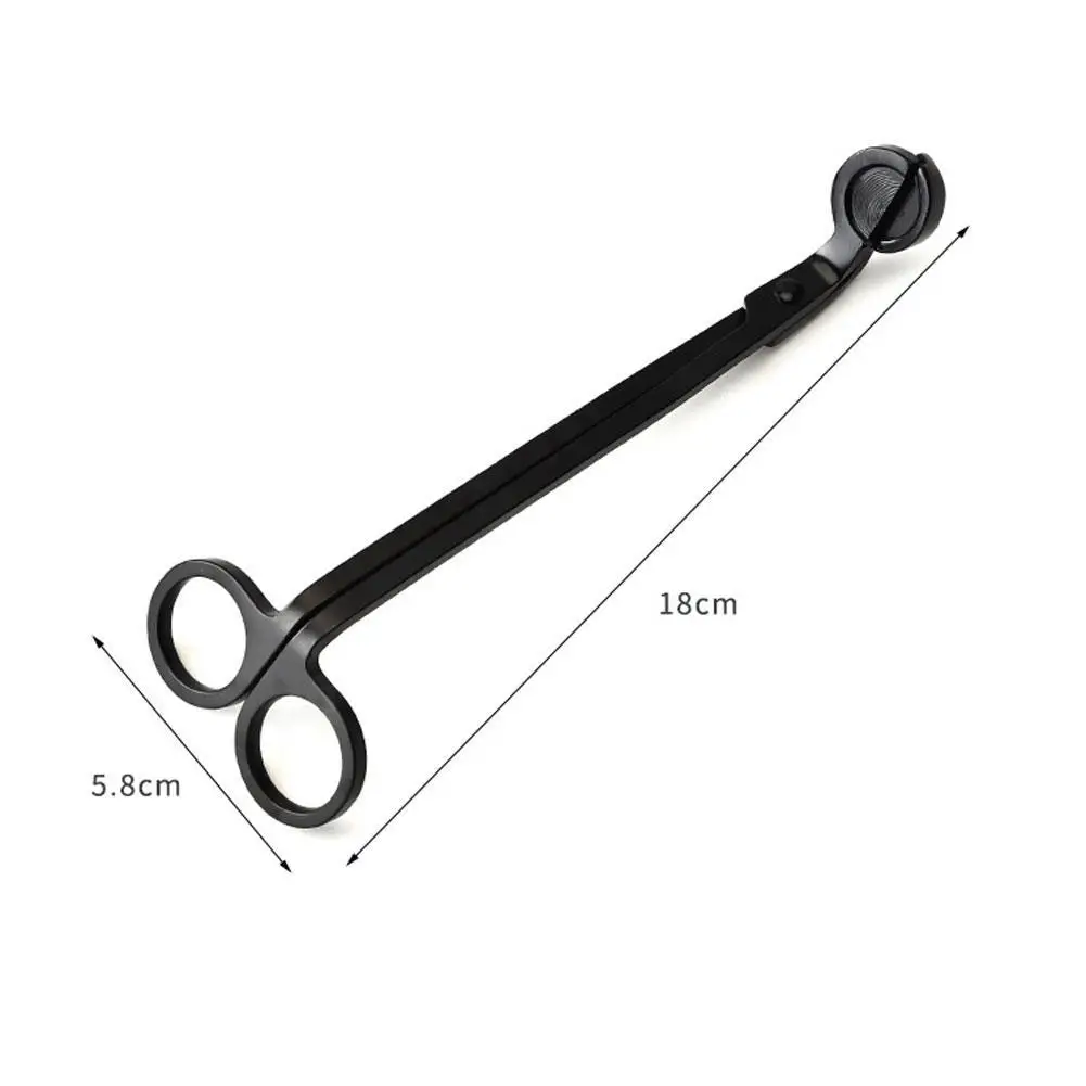 

1pc Steel Candle Wick Trimmer Oil Lamp Trim Scissor Cutter Snuffer Tool Hook Aromatherapy Candle Scissors