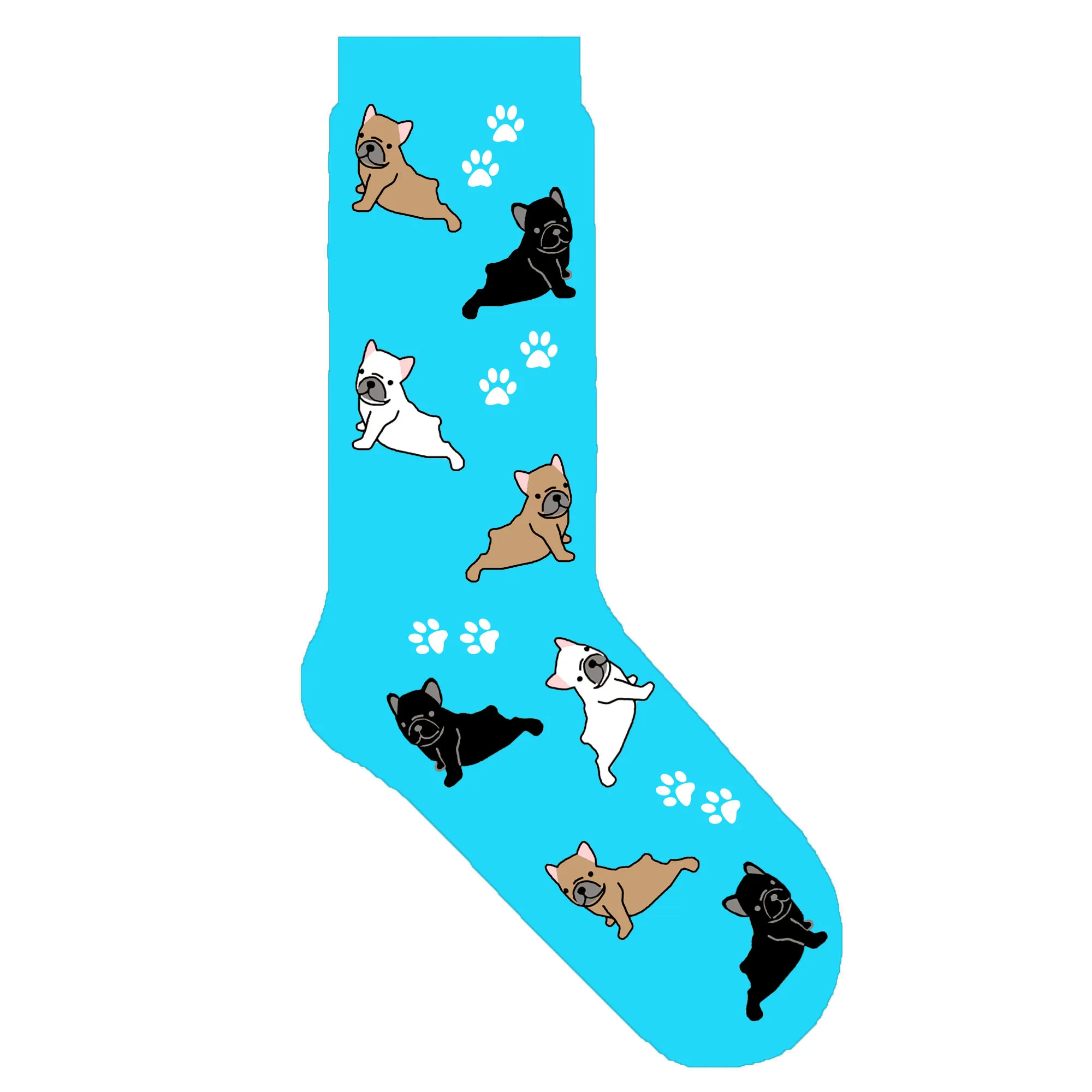 frenchie doggie cute Французский щенок бульдога, носки для собак для женщин, унисекс, французский бульдог, новинка, носки с лапой, милые женские носки, 50 пара/лот - Цвет: frenchie doggie cute