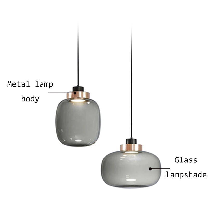

Nordic Designer Glass LED Pendant Lights Lighting Light Luxury Living Room Lamp Bedroom Bedside Hanging Lamp Decor Light Fixture