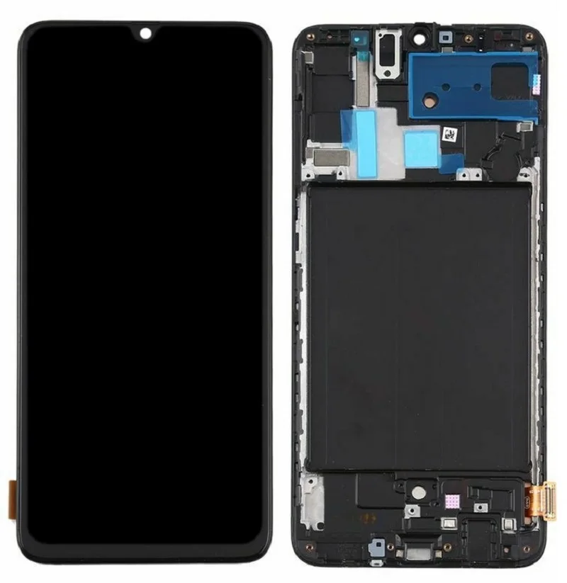 Pantalla t&aacute;ctil lcd Original para samsung galaxy a70, con marco de 6,7 pulgadas, a70 2019, a705f, a705g, a705fn-3