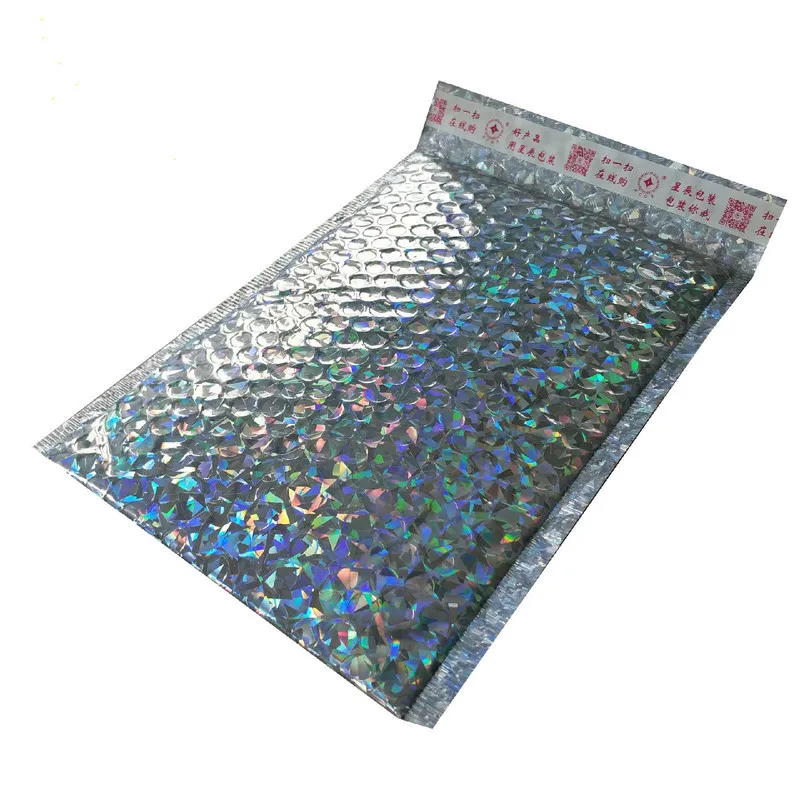 50 шт./лот конверты для отправки лазера серебристые водонепроницаемые курьерские