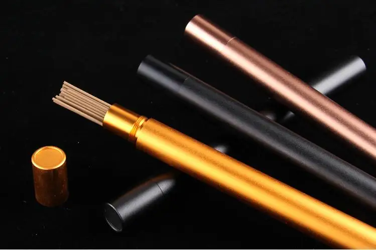 Туба для благовоний из алюминиевого сплава бочка маленькая коробка хранения