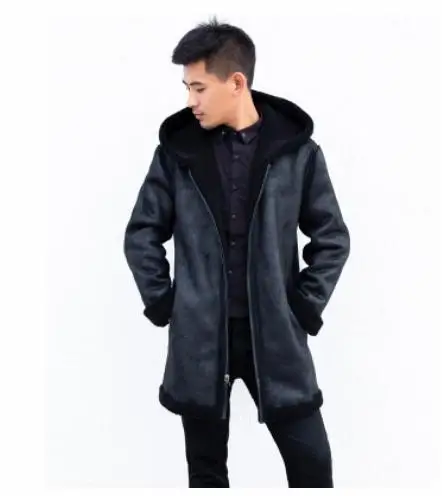 Новинка S/6Xl Мужская зимняя теплая Двусторонняя одежда куртки с капюшоном из