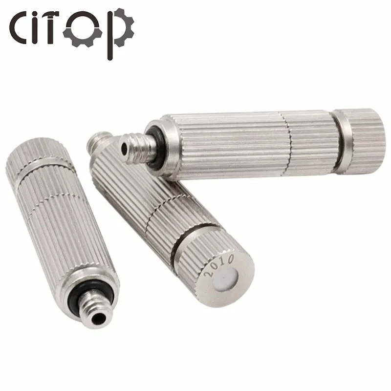 Citop 50pcs/set 0.1-1mm High Pressure Misting Spray Injector Atomization Head Mister Nozzle With Filter Net Sprinkler Fittings