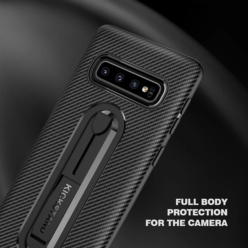 Alxun для samsung Galaxy S10 Plus чехол из углеродного волокна Невидимый кронштейн S8 S9 Lite Note8