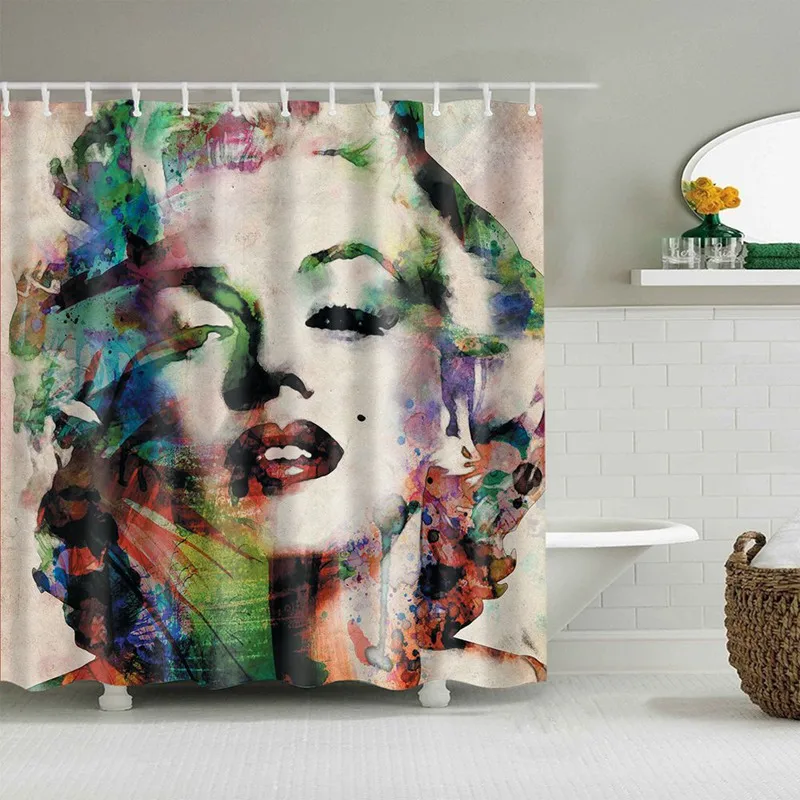 Занавеска для душа Dafield из водонепроницаемой ткани устойчивая к плесени