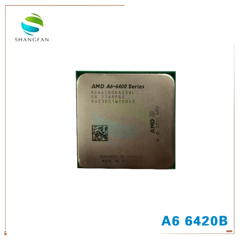 AMD A6-Series A6-6420B A6 6400 серии 4,0 ГГц 65 Вт двухъядерный процессор AD642BOKA23HL разъем FM2