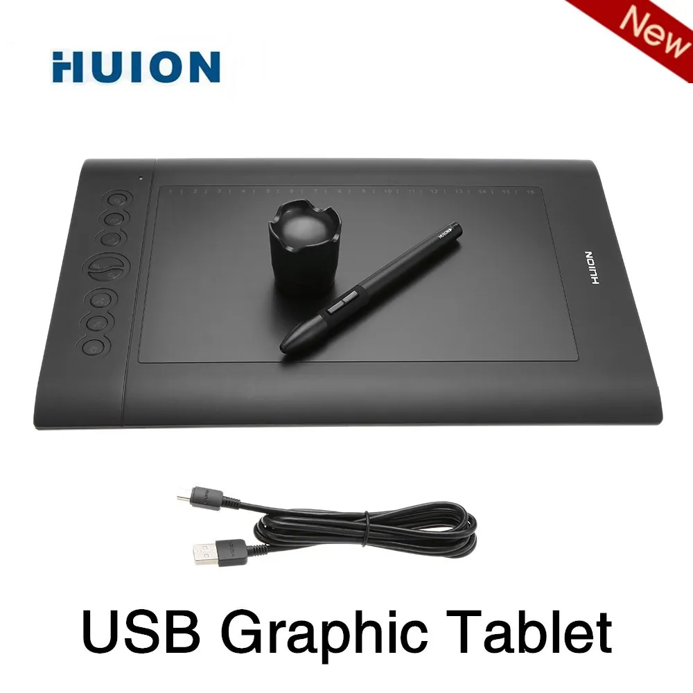 Huion графический планшет USB искусство рисования Модернизированный H610 PRO V2 коврик