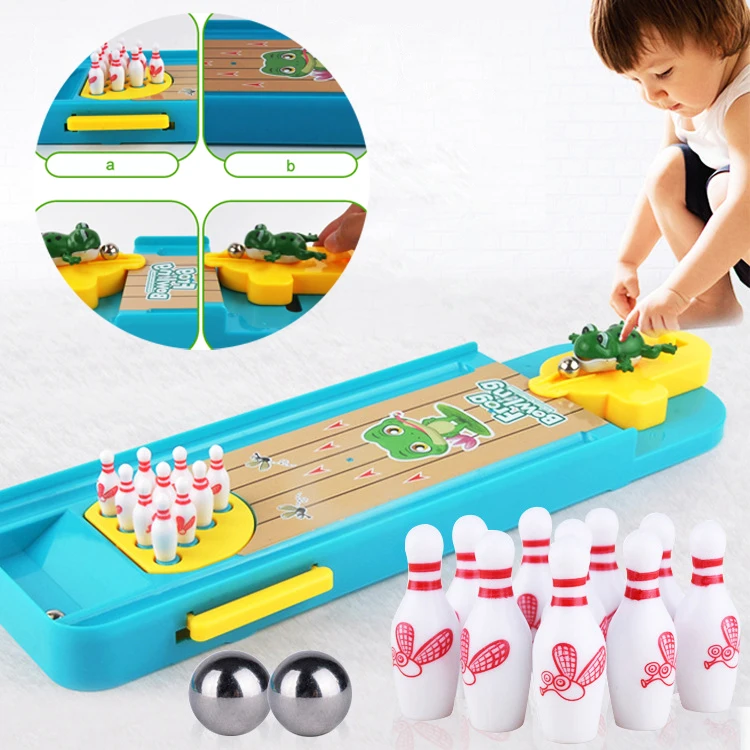 

Детские игрушки, милая лягушка, настольная игра для боулинга, забавный набор для дома, Интерактивная настольная игра для детей и родителей, ...