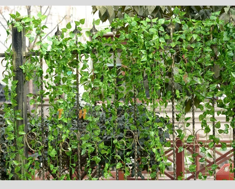 

Artificial Ivy Leaf Artificial Fake Hanging Vine Plants Green Leaves Garland Plants Vine Fake Foliage Home wall Decorations